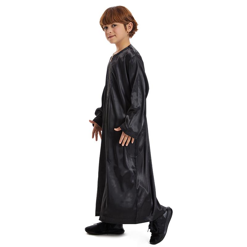 Product Introduction of Middle East Dubai Southeast Asia Children's Robe Children's Boys Robe Spot New Th880 Comfortable Hot Sale 11