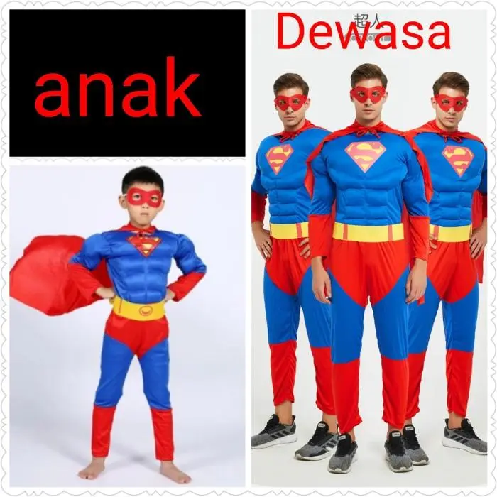 Kostum Anak Superman Karakter Costume Costplay Baju Superhero Import top 0