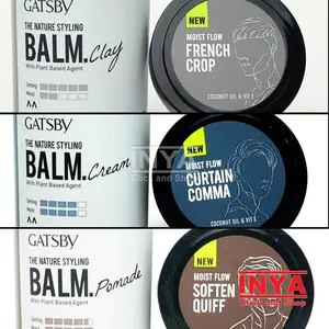 Gatsby Balm Clay Cream Pomade Nature Styling - Minyak Rambut - Pomade