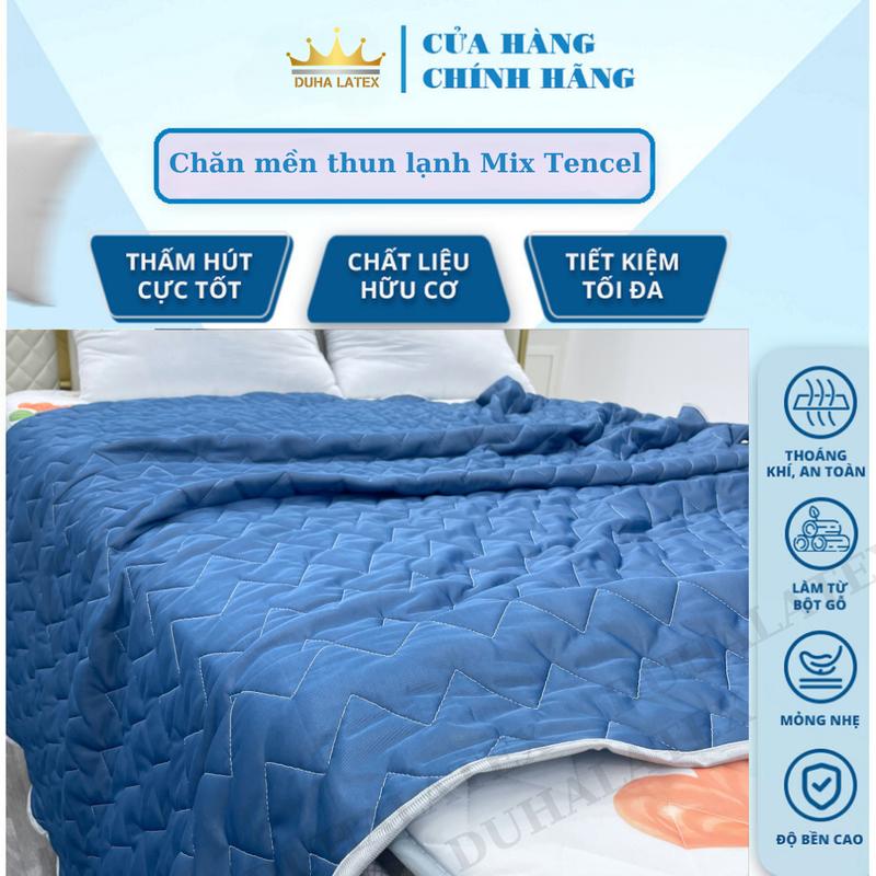 Chăn mền thun lạnh Mix Tencel Điều hòa 4 mùa sang trọng, mềm mịn thoáng mát vào mùa hè, ấm áp vào mùa đông Duhalatex Store
