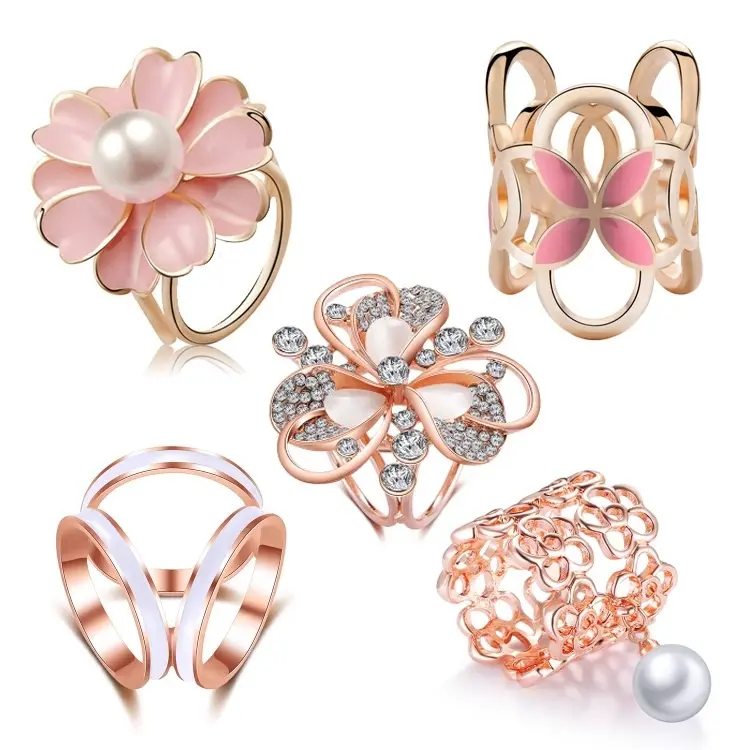 Ring Silk Scarf Buckle Brooch Muslim Simple All-Match Multi-Purpose Three-Ring Accessories Square S