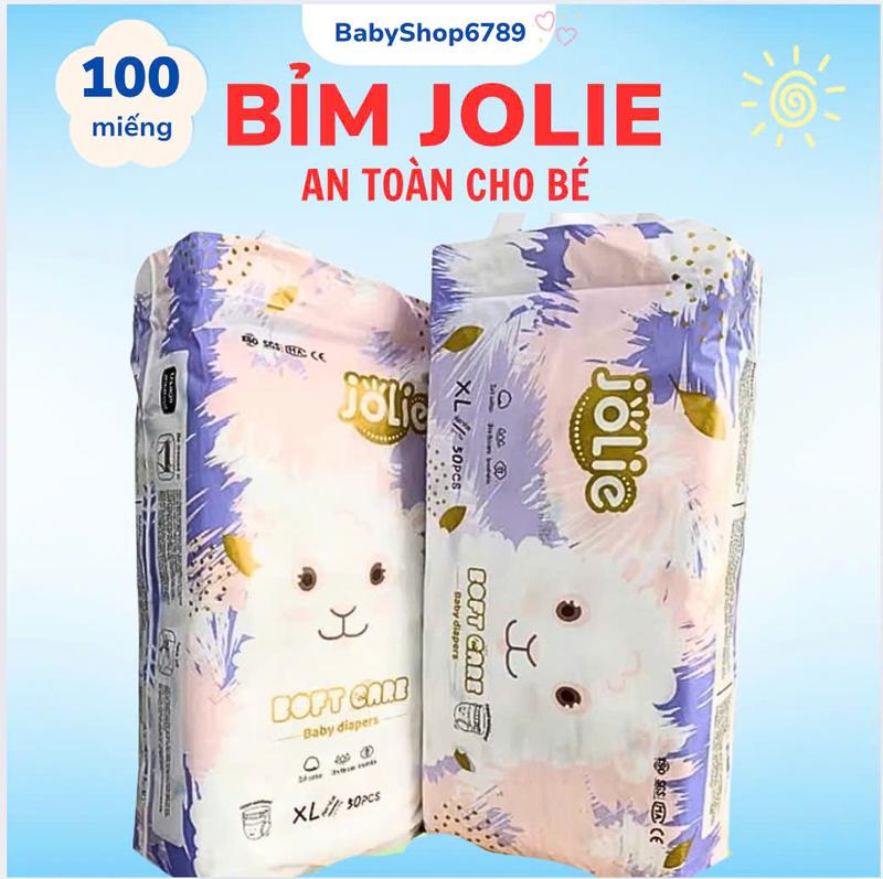 Combo 100 Quần Jolie Mềm Mỏng Thấm Hút Tốt Đủ Size M/L/XL/2XL/3XL Cho Bé bỉm jolie 100 miếng