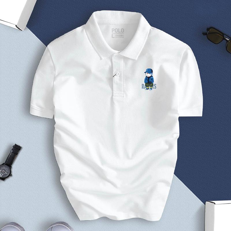 Product Introduction of Áo Polo Cute Cực Ngầu thiết kế thu hút chất vải CVC kháng khuẩn, chống nhăn, thoáng mát Menswear Shirt Có Cổ Ngắn Tay Cọc Tay 21