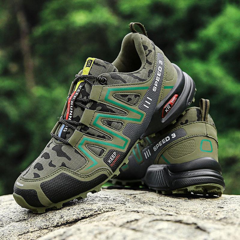 Product Introduction of 2023 Cross-Border Hiking Shoes Men's plus Size Lightweight Casual Mountain Running Shoes Riding plus Size Outdoor Hiking Shoes Non-Slip 7