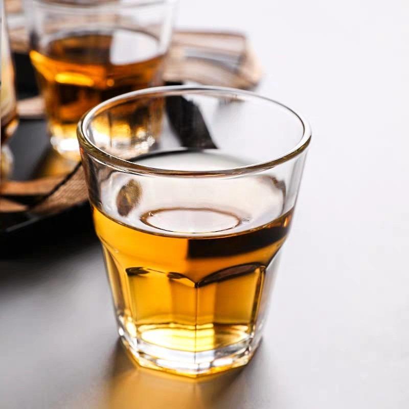 Bộ 6 Ly Cốc Thủy Tinh 8 Góc Lùn Camdaco 305ml ( Mã 21001 ), Ly Thủy Tinh Cafe, Uống Nước, Trà