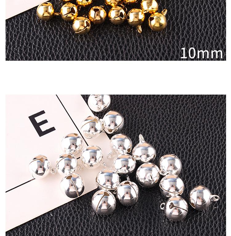 Product Introduction of Gold Silver Copper Bells DIY Pet Bell Bracelet Anklet Necklace Bracelet Pendant Ring Bell Retro Small Bell Ornament Blooming Medium Charm Keyring Elegant Mirror Keyring Charm Elegant Christmas Keyring Charm gold  frame amulet  thai tufts tufts 12