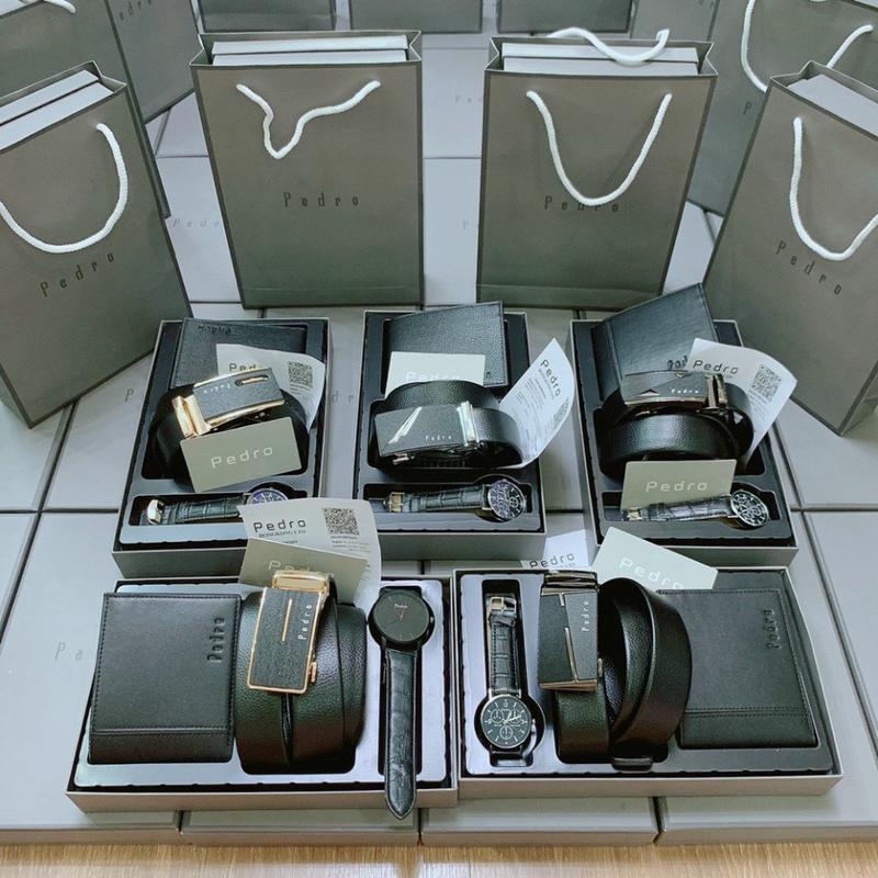   Fullbox + Túi giấy  Combo Ví Thắt Lưng và Đồng hồ nam quà tặng sinh nhật ý nghĩa cho bạn trai Watch Đeo Tay 