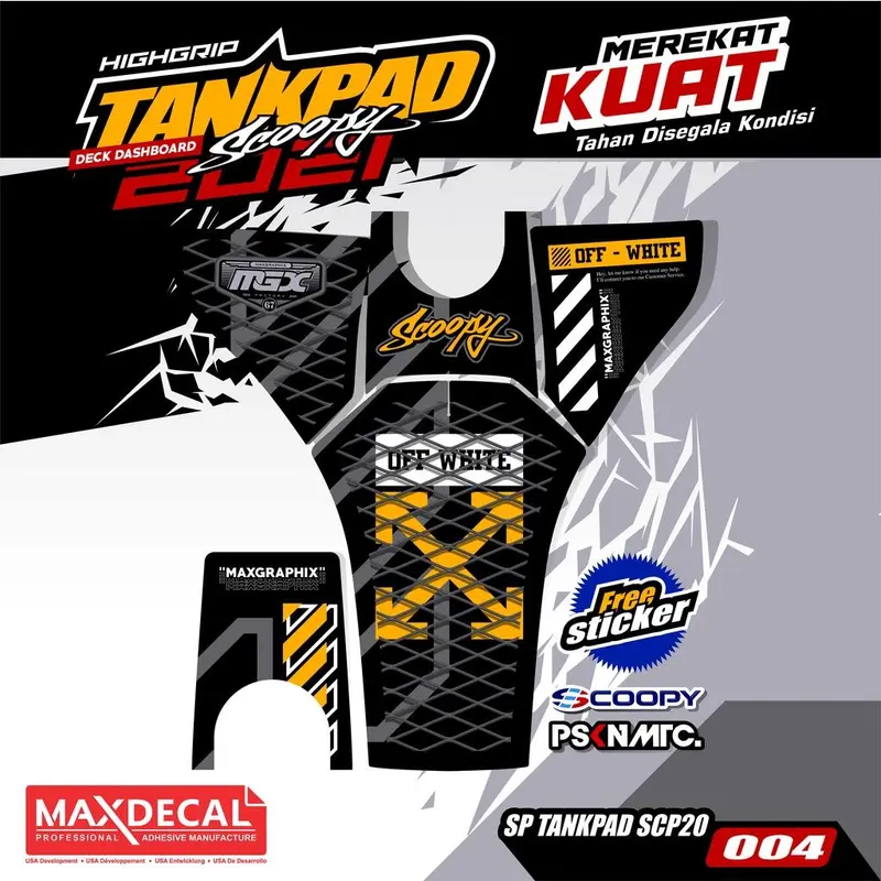 Tankpad Deckpad Scoopy New 2021 2022 2023 Pelindung Dashboard Scoopy Deckpad Scoopy 2023 (body protektor deck pad cover) Kendaraan Motor Motorcycle 0