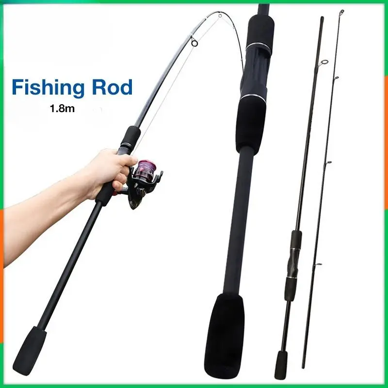 1.8M Ultralight Fishing Rod M Fishing Rod Carbon Hard Adjustable ...