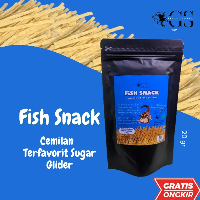 TERMURAH Fish Snack Sugar Glider import Malaysia