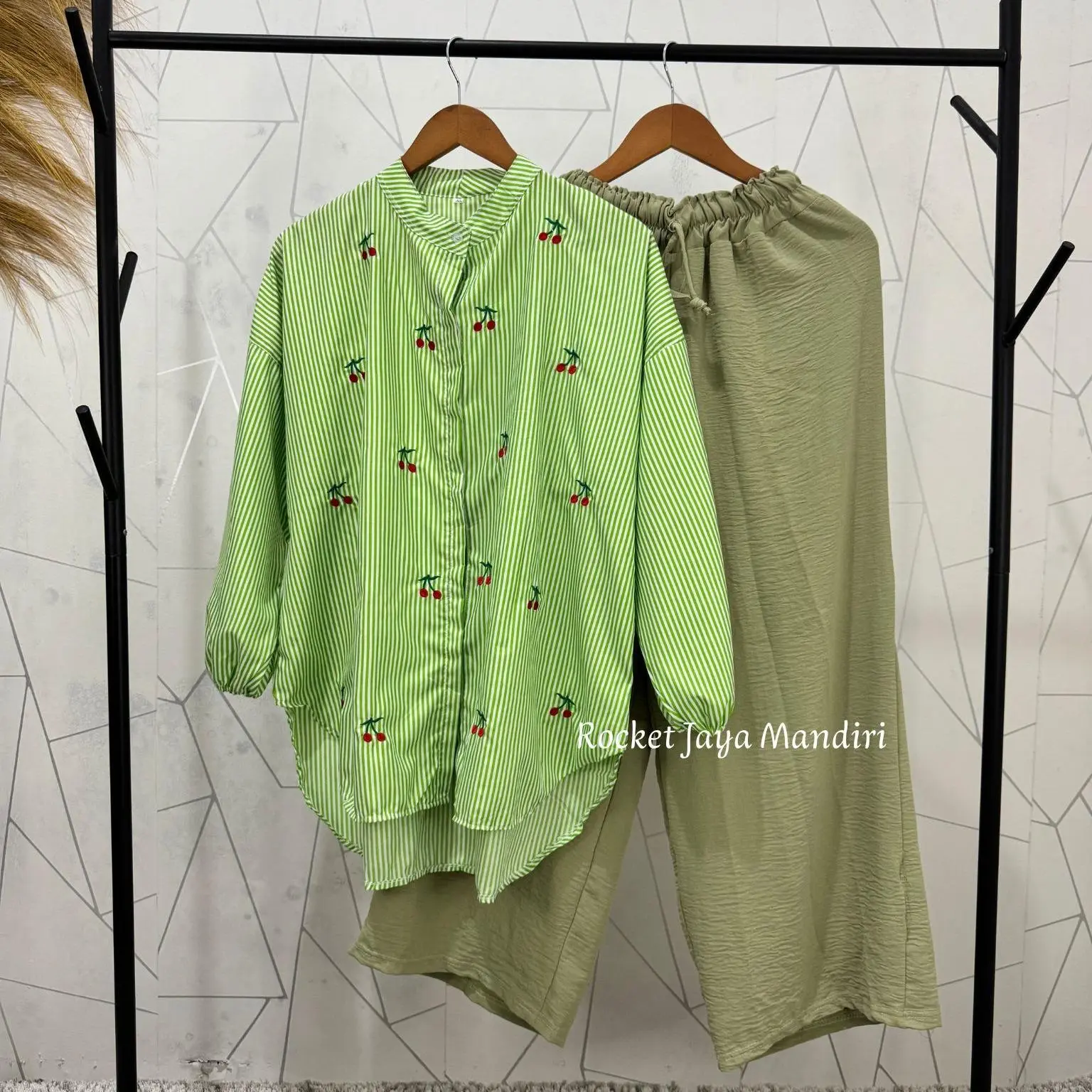 Set Keirra Hijau+Klt Sage