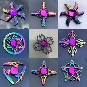 PART2 Gangsing Fidget Spinner Besi Pijet Spiner Gasing Bearing Mainan Putaran Cepat Spinning Top