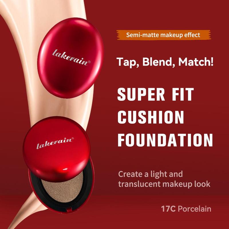 Product Introduction of Long Lasting Air Cushion Foundation, 1 Box Lightweight Concealer Foundation, Full Coverage Flawless Makeup Cream for Women & Girls 2