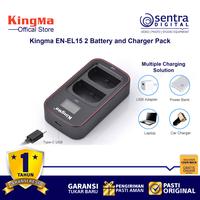 Gambar Kingma EN-El15 for Z5 Z6II Z7 Z7II Z8 Paket 2 Battery 1 Dual Charger dari Sentra Digital Kota Surabaya 2 Tokopedia