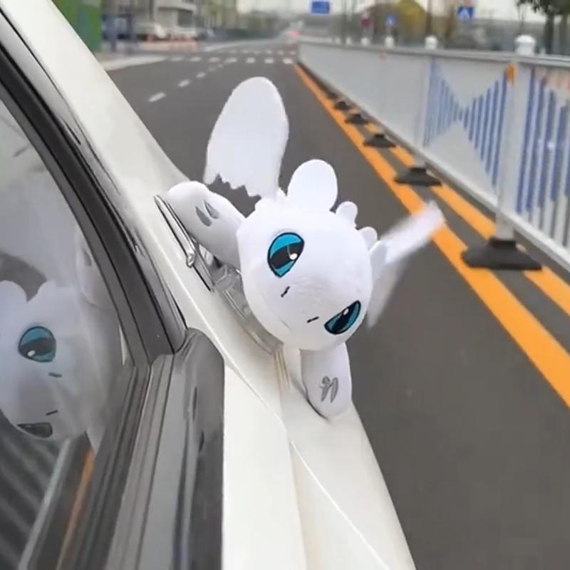 Toothless Car Outer Decoration Wings Movable Roof Skylight Decoration ...
