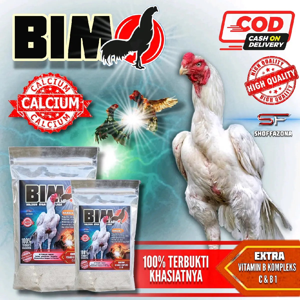 Bimo Kalsium Ayam Bangkok Laga Aduan 100gr