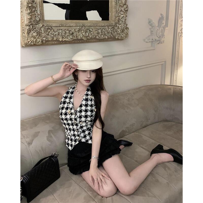 Product Introduction of Cổ Yếm Phong Cách Hàn Quốc, Dễ Thương Và Gợi Cảm, Không Tay, Cổ Áo, Dành Cho Nữ, Thích Hợp Cho Mùa Hè, Dễ Phối Đồ 6
