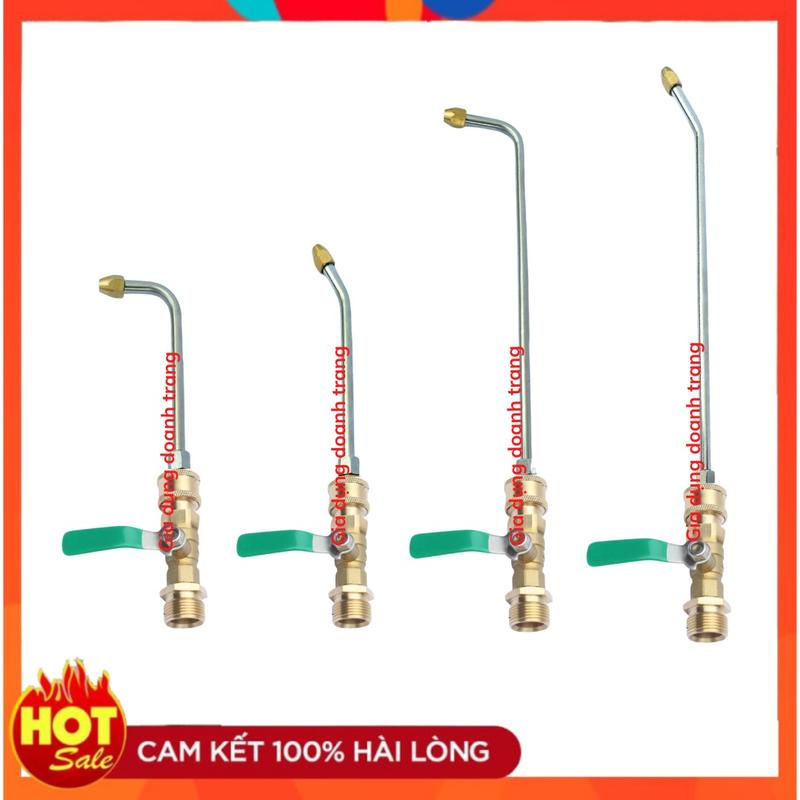 Cần xịt rửa vệ sinh máy lạnh điều hòa dạng cong có gắn khớp nối 1/4inch (KHOÁ + THANH ĐIỀU HOÀ)