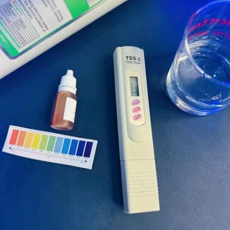 lọ thử pH +  bút tds để ktra nồng độ nước but thu 2