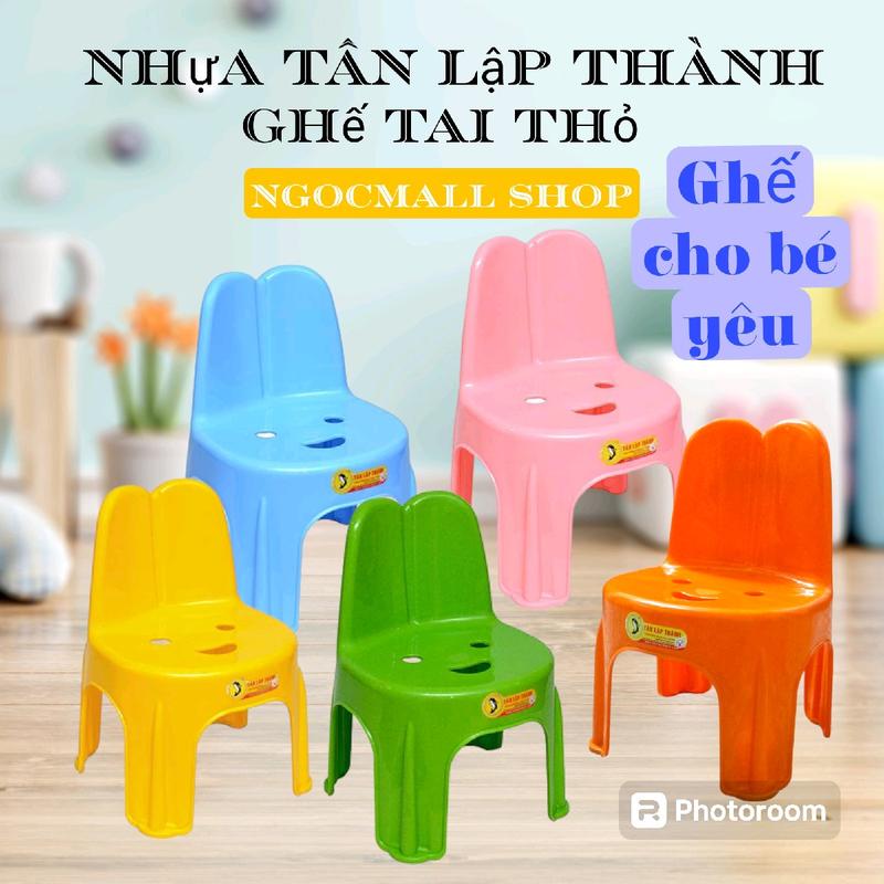 Ghế dựa tai thỏ Tân Lập Thành | ghế dựa cho bé chân chống trượt | ghế tựa lưng cho bé Voi 0