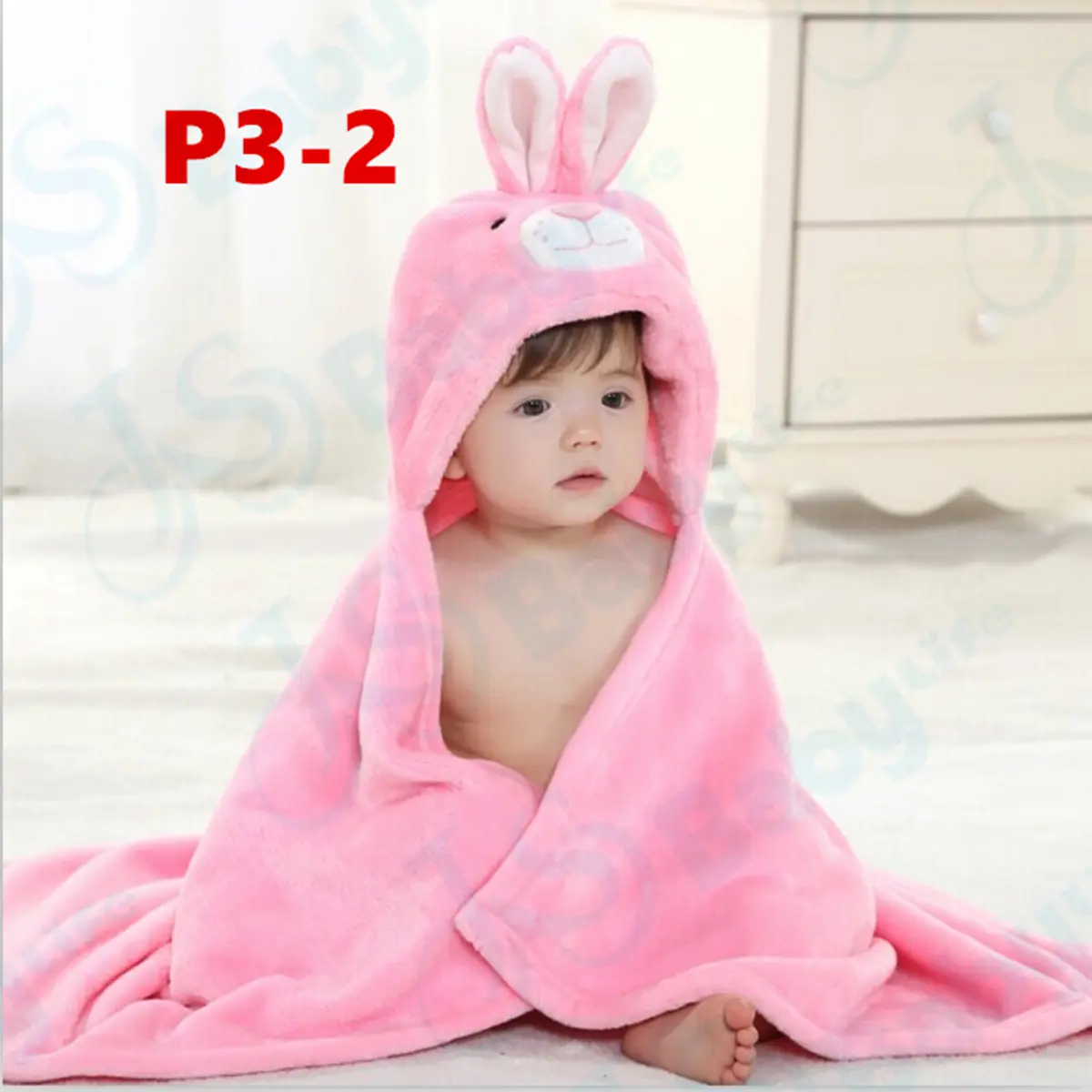 JS baby life《ของแท้》 ผ้าห่อตัวเด็ก ลายการ์ตูน ผ้าห่อตัวทารก ผ้าคลุมอาบน้ำ ขนาด：70x100 รุ่น：P3 เด็กหญิง เด็กผู้ชาย น่ารัก