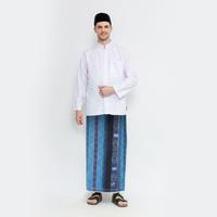 Gambar Sarung ATLAS Universal 690 Jacquard Songket Hitam Biru - Hitam Biru dari Sarung Atlas Kab. Gresik 2 Tokopedia