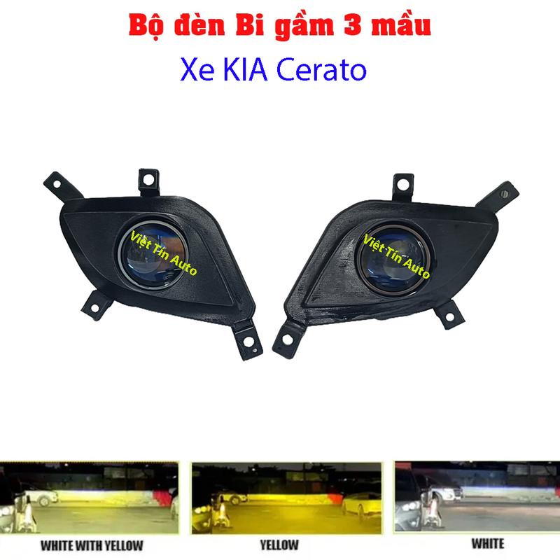 Bộ đèn Bi gầm 3 màu cho xe Kia Cerato đèn gầm xe Kia Cerato kèm dưỡng bắt zin