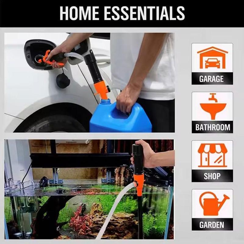 Product Introduction of 1 Pcs Plastic Fuel Transfer Pump Electric Oil Pump Controlled Flow Nozzle Car Battery Fuel Tank Oil Pump 39