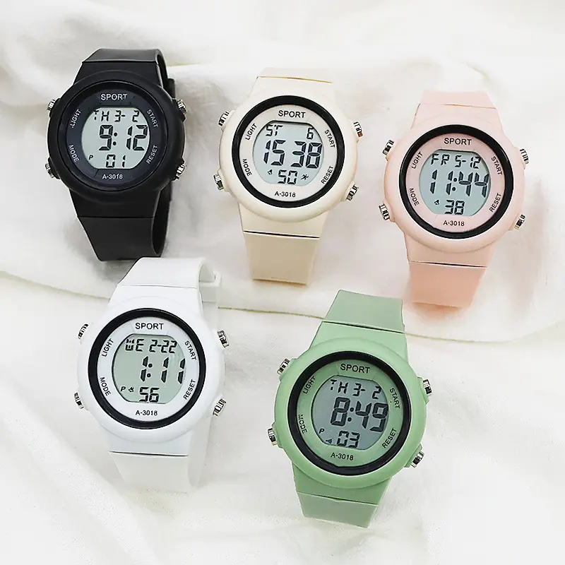 Multi-functional Waterproof Alarm Clock Electronic Watch for Students