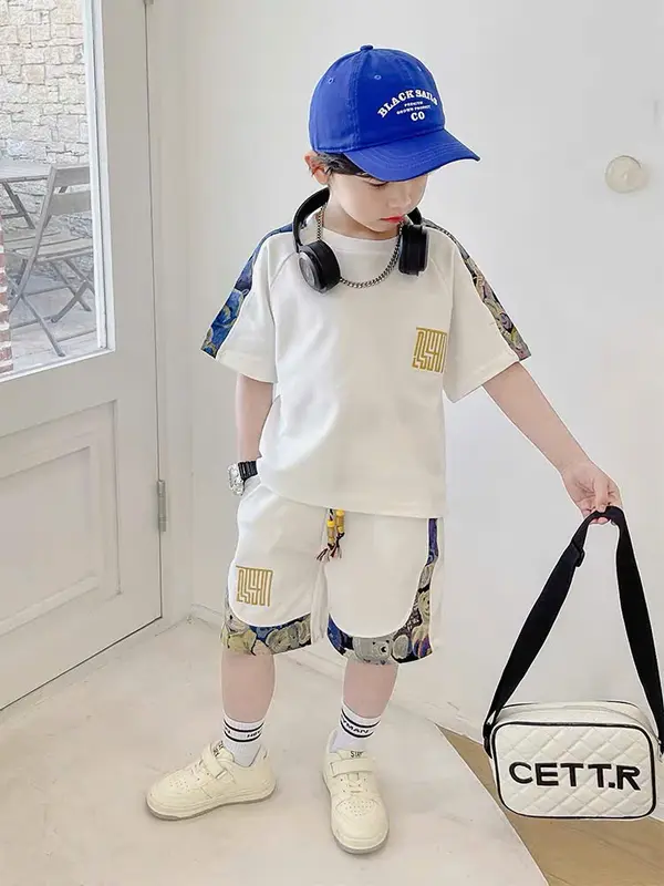 Bộ quần áo chất cotton hoạ tiết ô vuông  phong cách hàn quốc cho bé trai cực ngầu--- Mã ô vuông 3