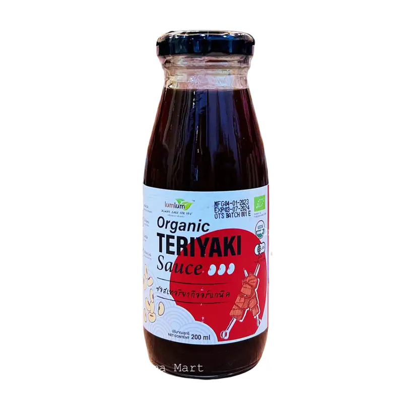 [LumLum] Sốt Teriyaki,  Sốt Me, Tương Ớt, Nước Tương LumLum Hữu Cơ, Chay Mặn 200ML,xuất xứ Thái Lan Nước Sốt Gia Vị,Cay 1