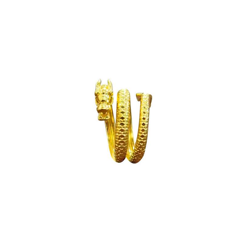 Product Introduction of Dragon-Shaped Coiled Dragon Ring Exquisite Gift -Plated Adjustable Dragon Ring Women Jewelry Swinging Tail Dragon Ring for Gift For Women Gift For 5
