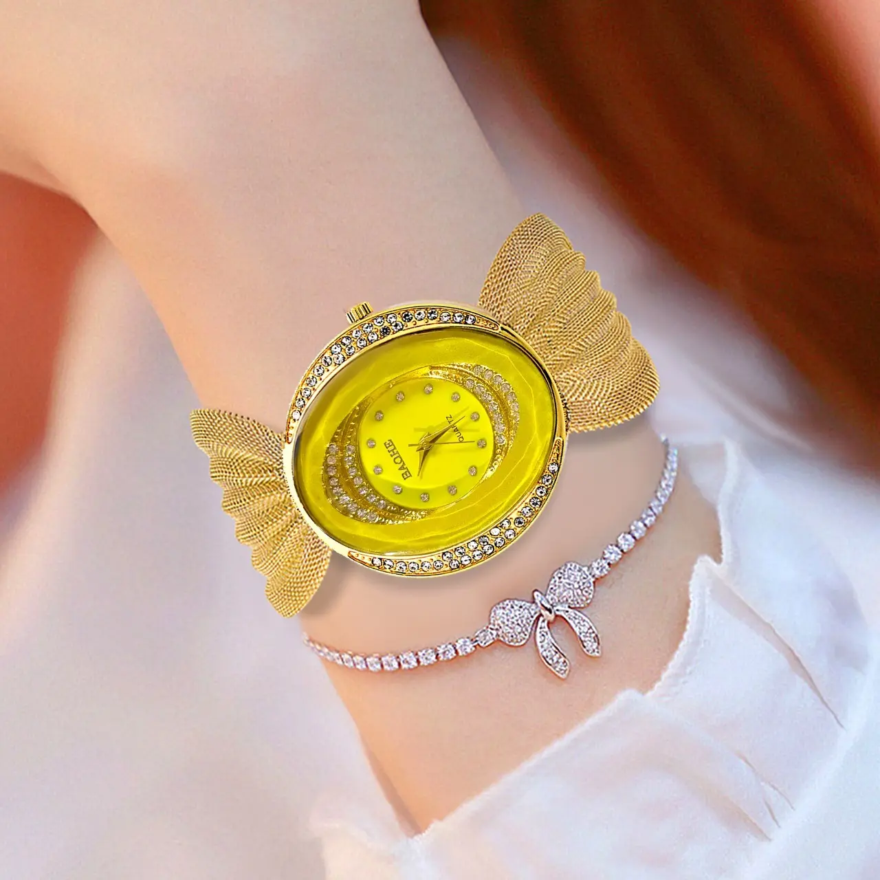 J57 - Jam tangan wanita mewah BISA BAYAR DITEMPAT (COD)  berkualitas cewek model terbaru Kaca