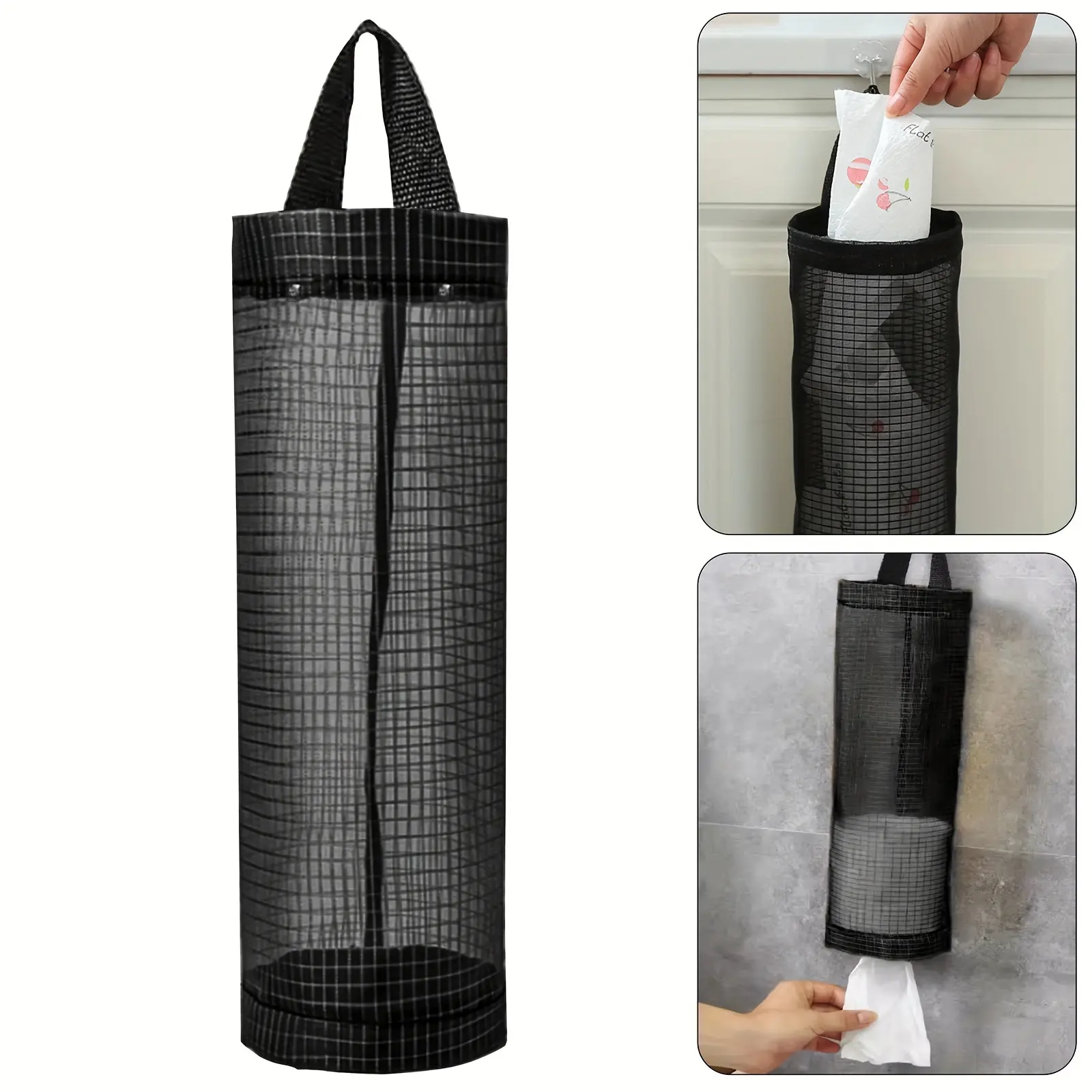 Giá Đỡ Túi Nhựa, Hộp Đựng Túi Lưới Treo, Hộp Sắp Xếp Túi Mua Sắm Có Thể Gập Lại, Lưu Trữ Túi Rác Nhà Bếp, 1 Cái