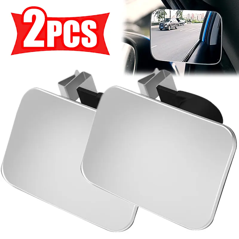 Car Interior Auxiliary Blind Spot Mirror 360° Wide-Angle Adjustable HD Convex Mirrors Car Parking Reversing Rearview Mirror carthing