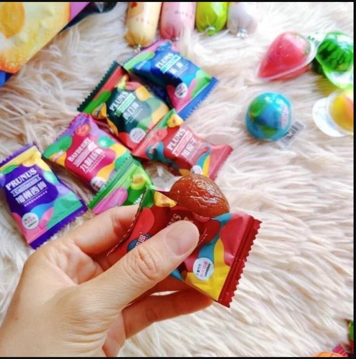 Ô Mai Xí Muội Mix Vị Trái Cây Việt Quất,Cherry,Mận,Táo đỏ,Ô Mai 408g Dẻo Giòn Chua Ngọt Vừa Phải Ăn Vặt maimi 5