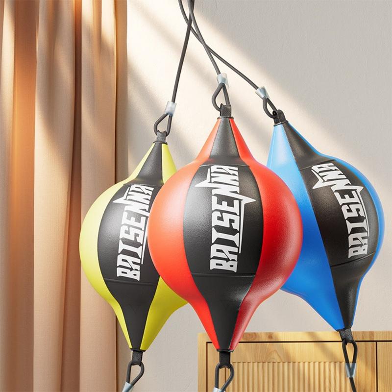 Product Introduction of New Hanging Boxing Punching Ball PU Leather Body Building Training Reaction Speed Ball Double End Durable Training Sandbag Fitness Equipment 16