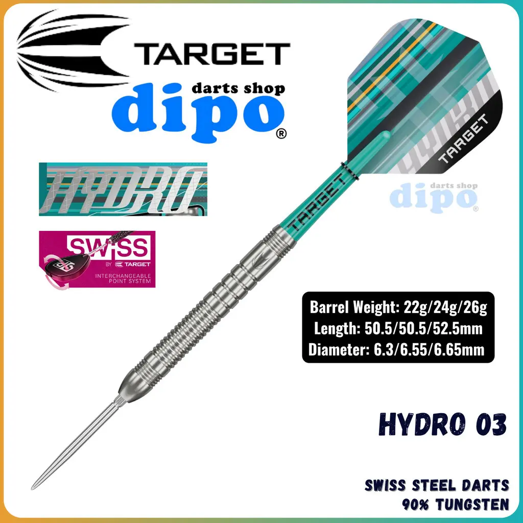 TARGET HYDRO 03 (90% Tungsten) - TARGET Swiss Steel Darts - TikTok