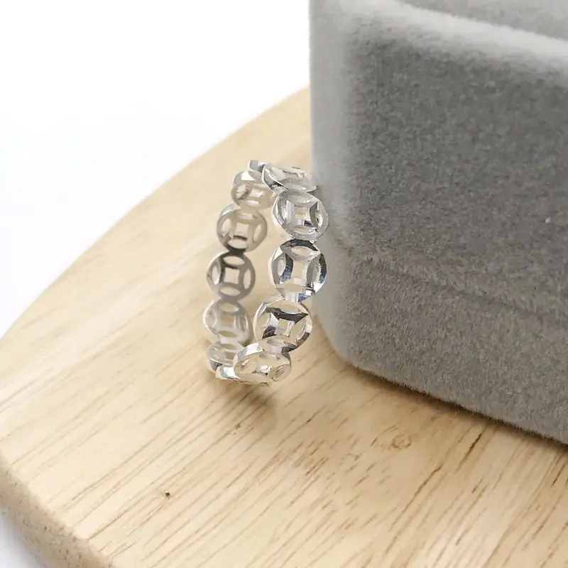 nhẫn kim tiền bạc - trang sức nữ - jewelry 3
