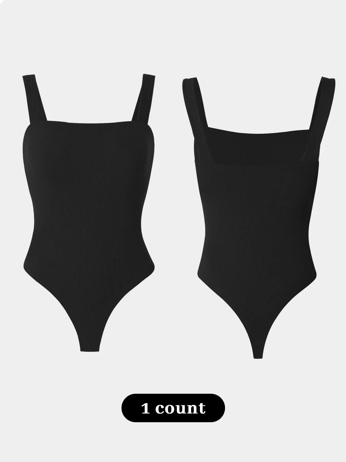 Women's Solid Ribbed Tank Bodysuit, Casual Sleeveless Bodysuit for Daily Wear, Ladies Clothes for All Seasons