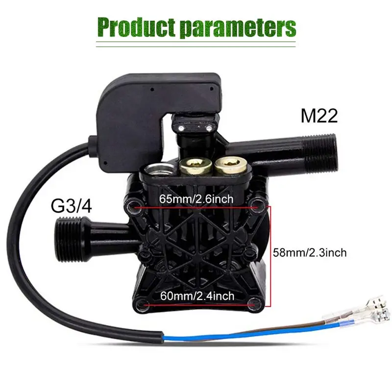 Body Head Pump Casing Set Switch Otomatis Piston Jet Cleaner 1