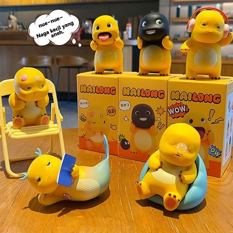 Vixplorn Mainan Figure Nailong / Dekorasi Nailong Dino Kuning Asli / Mainan Nailong Hadiah Kado / Premium Dinosaurus Kuning Gemoy Dino Lucu Unik | Kekinian