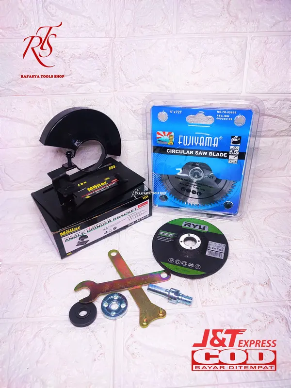 Dudukan Gerinda Tangan + Adapter Bor Konektor Ke Gerinda Circular Saw 6