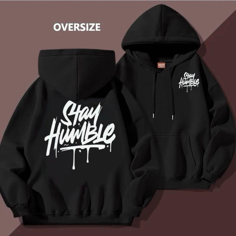 ÁO HOODIE UNISEX NAM NỮ CHỮ STAY HUMBLE CÓ BIGSIZE TỪ 35kg đến hơn 100kg CHẤT NỈ DÀY ĐẸP Menswear