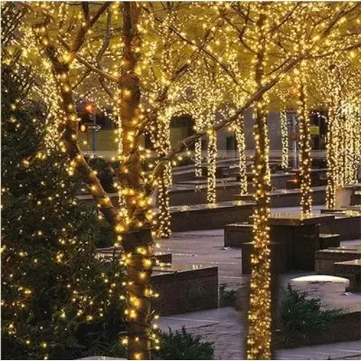 Bộ đèn nháy 50M Kim Cương, Dây Led 50M Trang Trí Ngoài Trời Chống 240 Bóng LED