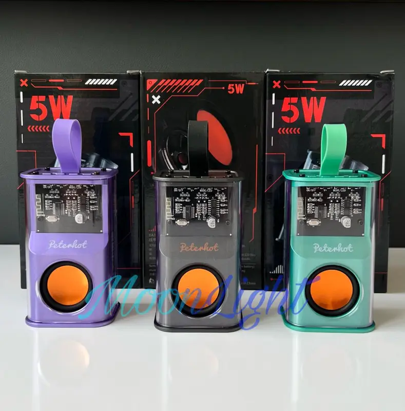 Speaker Bluetooth 5W LED Light / Wireless Bluetooth Speaker Transparent 1