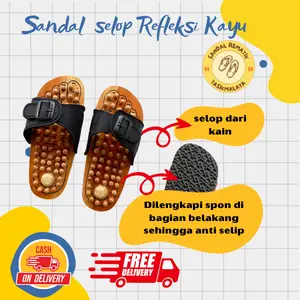 Sandal rematik sandal terapi kesehatan untuk rematik dan asam urat selop premium untuk pria dan wanita murah Sendal 4