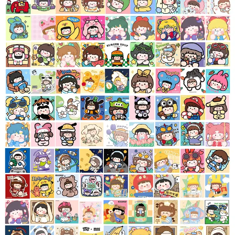 (isi 150pcs ) Sticker kawai / stiker Seal Packing Sticker Freebies stiker Paket 5