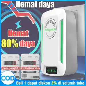 Hemat daya 80%-90% ZX Penghemat Listrik Alat Penghemat Listrik Token Meteran Home Berlaku untuk semua meteran listrik Pasang dan mainkan Hemat daya Electric Saver Power Factor Saver Electric Saver Electricity Saving Box Alat Hemat Daya Penghemat Daya