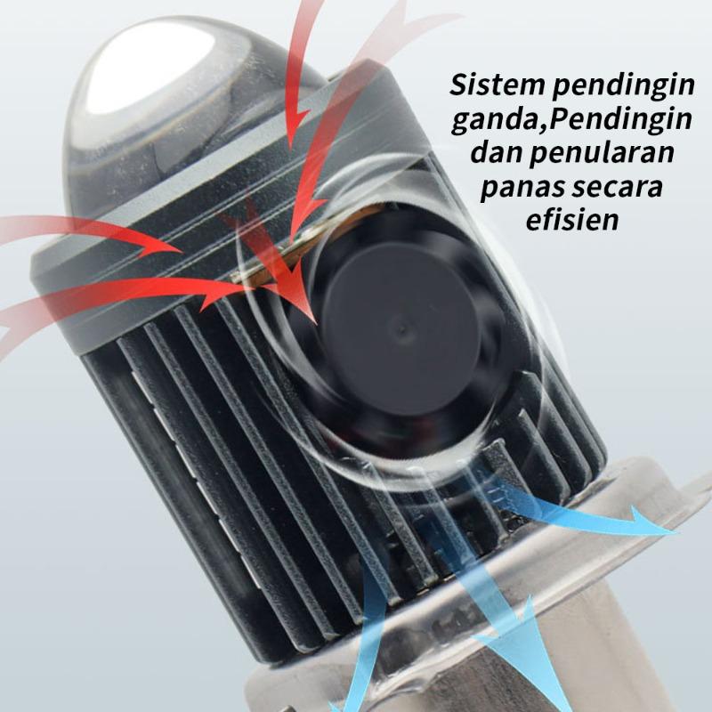 Lampu LED AC DC H4 Laser Gun P15 BHOLAM Depan LED AC DC H4 Laser Senja Beat Vario Scoopy Supra Revo Jupz Vega Blade Mio J Mio Soul DLL Motor Vehicle - Car